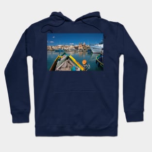 Marsaxlokk harbour, Malta Hoodie